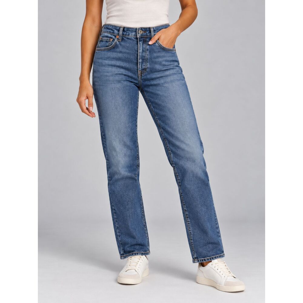 Citizens of Humanity Charlotte High Rise Straight Leg Jeans Size 31 Medium Wash